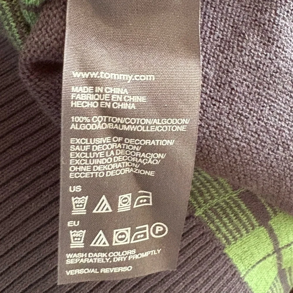 Tommy Hilfiger Green and Black Sweater - Picture 6 of 8
